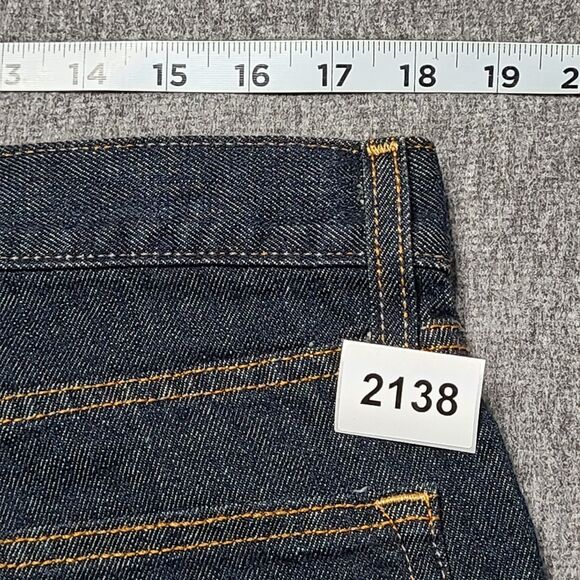Arizona Mens Jeans 36x30 Dark Indigo Original Straight Denim Pants 100% Cotton - Picture 9 of 9